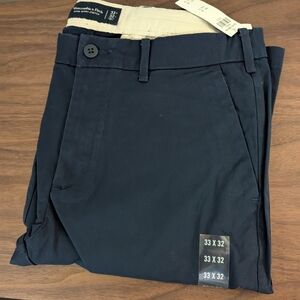Men's NWT Abercrombie Navy Chino Pants